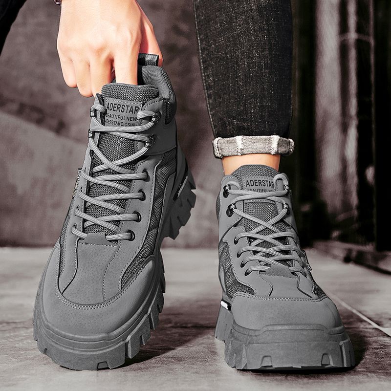 Men'S Shoes Low Top - Outdoor Hiking Lace Up Male Shoes