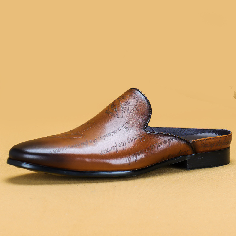 Boat Shoe Leather - Italian Luxury Men's Slippers Genuine Leather