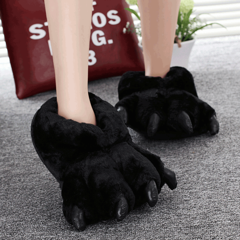 Men'S Shoes To Women'S - Size 35-43 Black Animal Paw Shoes