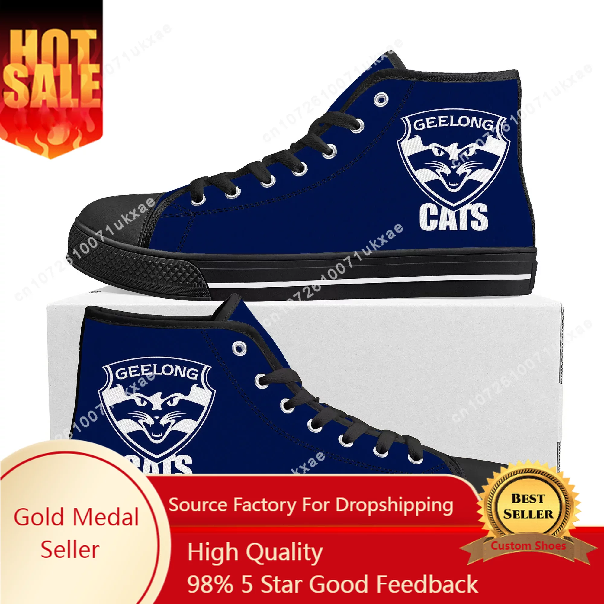 Canvas Sneaker High - Geelong Cats Australian Football High Top