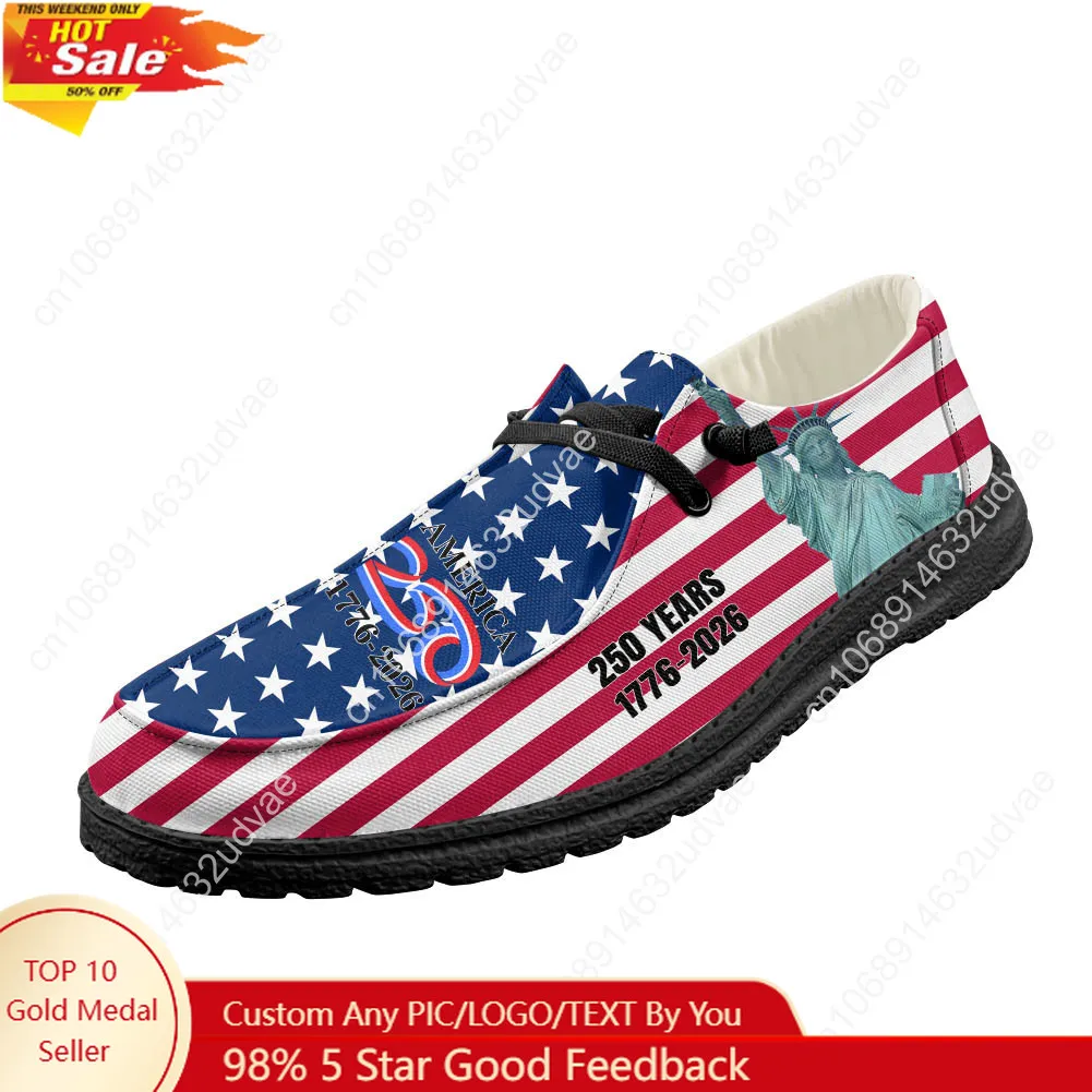 Men Shoes Casual - America 250th Anniversary 1776-2026 Loafers Men