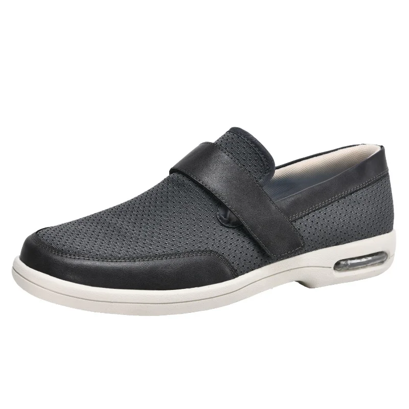 Men'S Shoes Diabetic - XIHAHA Fashion New Couple Orthopedics Wide
