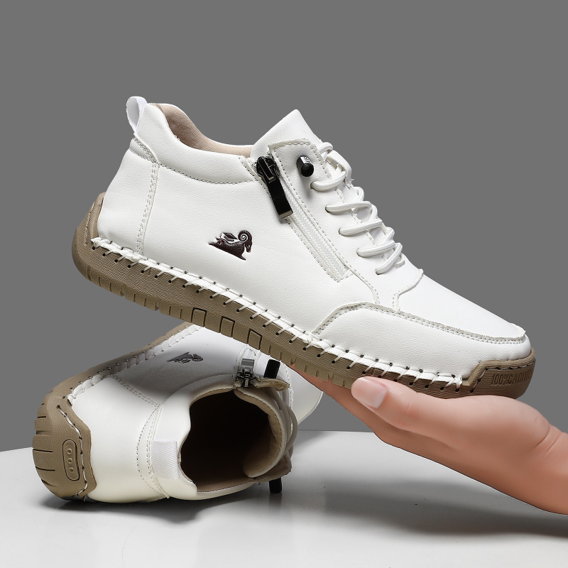 Men Shoes Type - Women's Sneakers Handmade Leather Casual Shoes