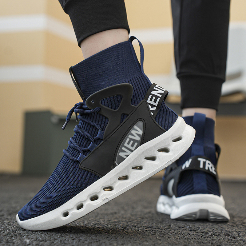 Trendy Men High Top Sock Shoes - Canvas Sneaker High review and price