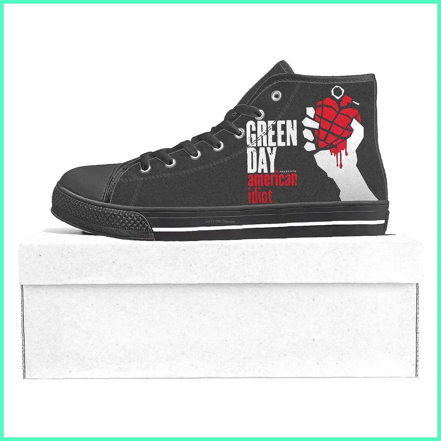 Custom Green Day Band High Top - Canvas Sneaker High review and price