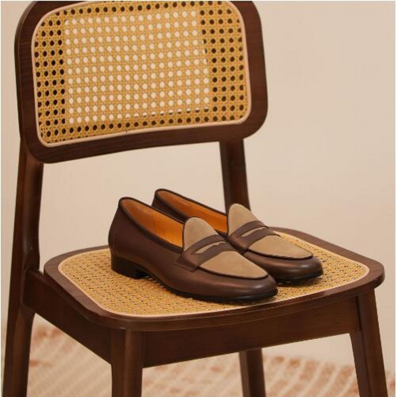 British Style Men Coffee Loafe - Boat Shoe Leather review and price