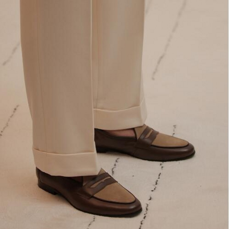 British Style Men Coffee Loafe - Boat Shoe Leather review and price