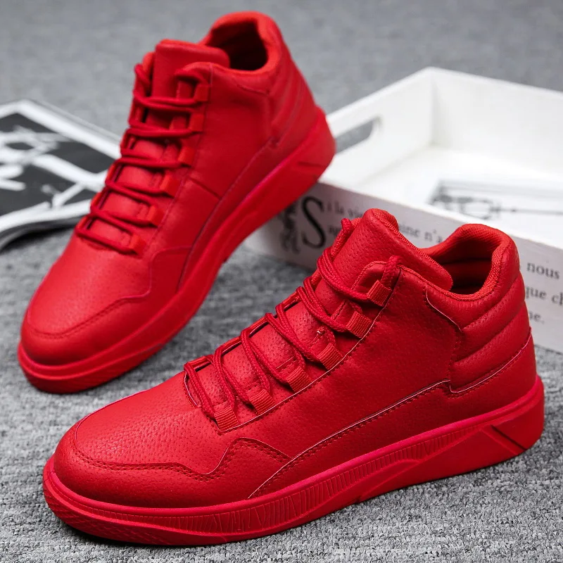 Keep Warm Men's Red High-Top L - Boat Shoe Leather review and price