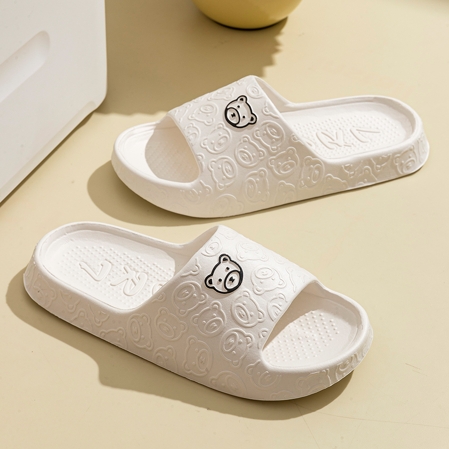 Printting Cute Bear Women Slip - Men'S Shoes To Women'S review and price