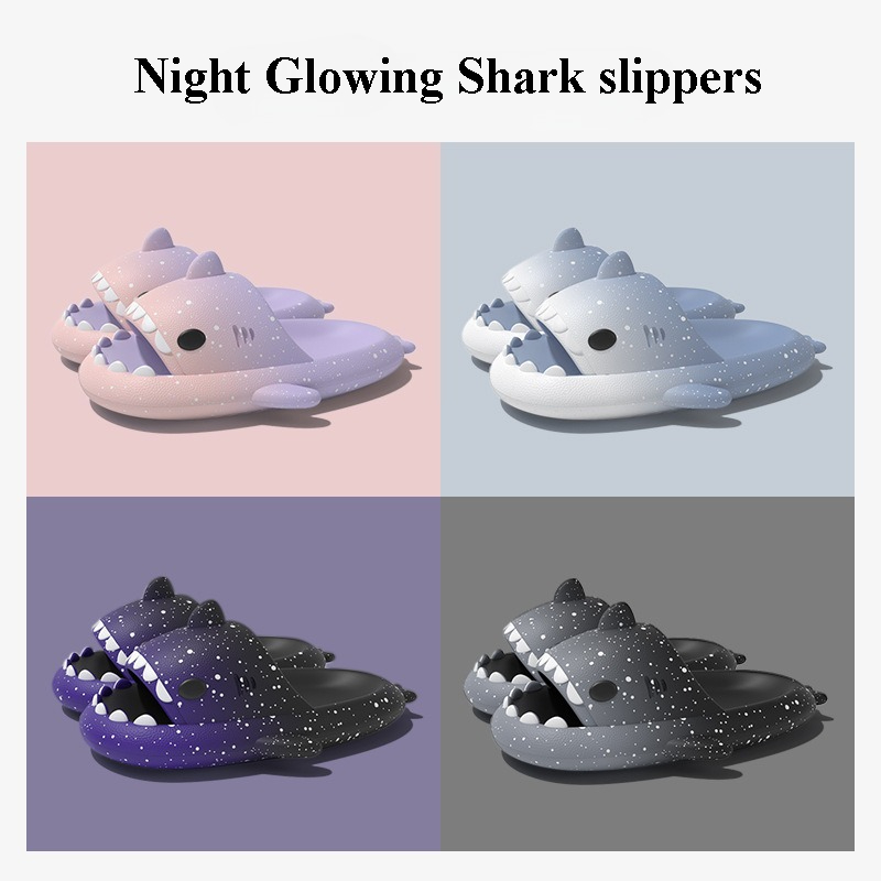 Cute Cartoon Shark Slippers Fo - Men'S Shoes To Women'S review and price
