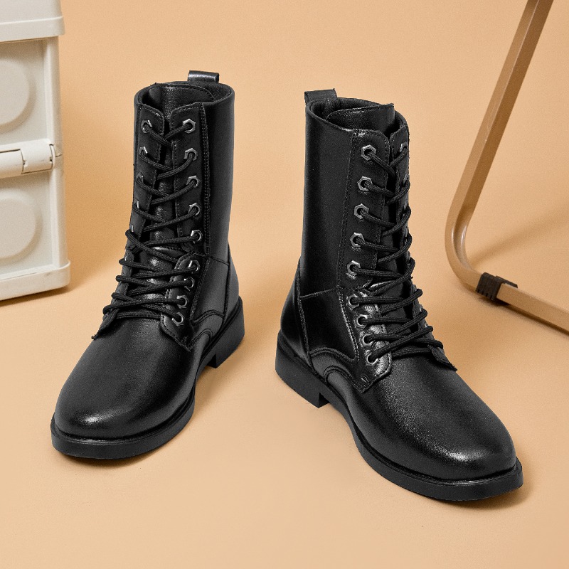 High-top Leather Boots Outdoor - Men'S Shoes Low Top review and price