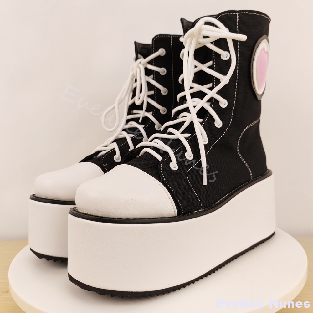 Thick-soled High-top Canvas Sh - Canvas Sneaker High review and price