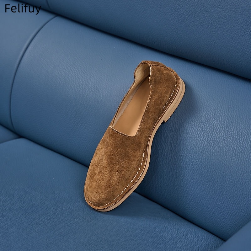 Cow Suede Man Loafers Luxury G - Boat Shoe Leather review and price