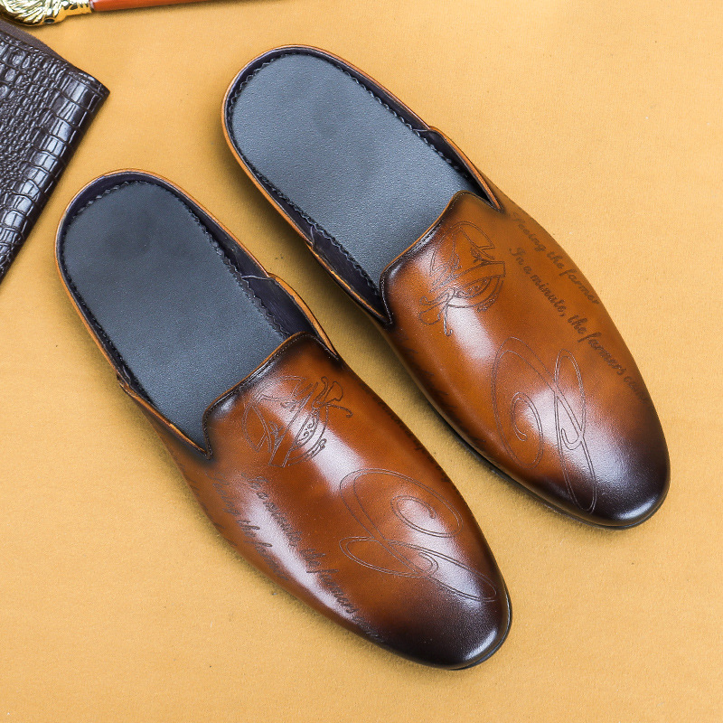 Italian Luxury Men's Slippers  - Boat Shoe Leather review and price