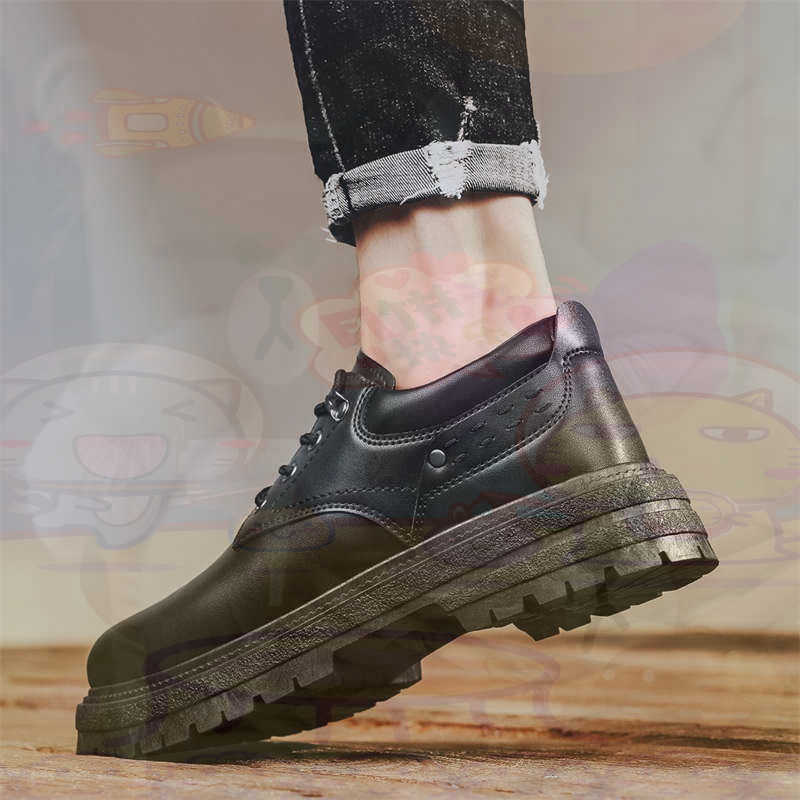 Dark Natural Leather Fashion T - Men'S Shoes Different Types review and price