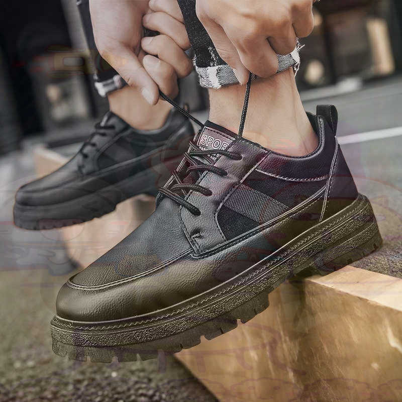 Dark Natural Leather Fashion T - Men'S Shoes Different Types review and price