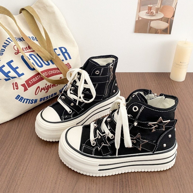 Women's Shoes New Korean Versi - Canvas Sneaker High review and price