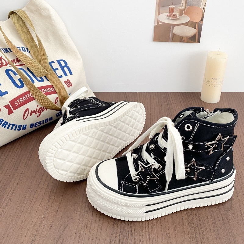 Women's Shoes New Korean Versi - Canvas Sneaker High review and price