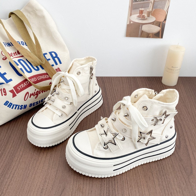 Women's Shoes New Korean Versi - Canvas Sneaker High review and price