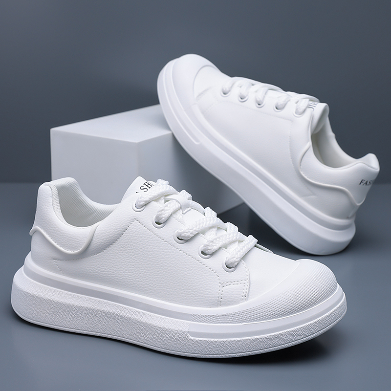 Men's White Leather Platform B - Boat Shoe Leather review and price
