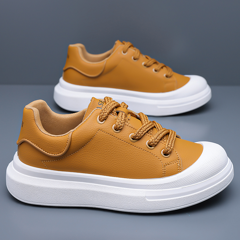 Men's White Leather Platform B - Boat Shoe Leather review and price