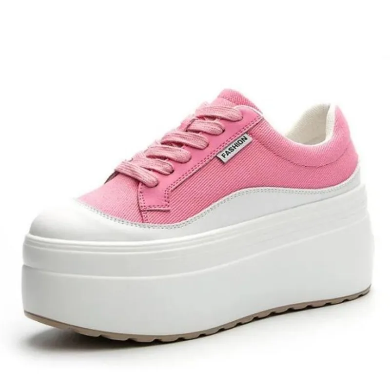 8cm New Canvas Genuine Leather - Canvas Sneaker High review and price