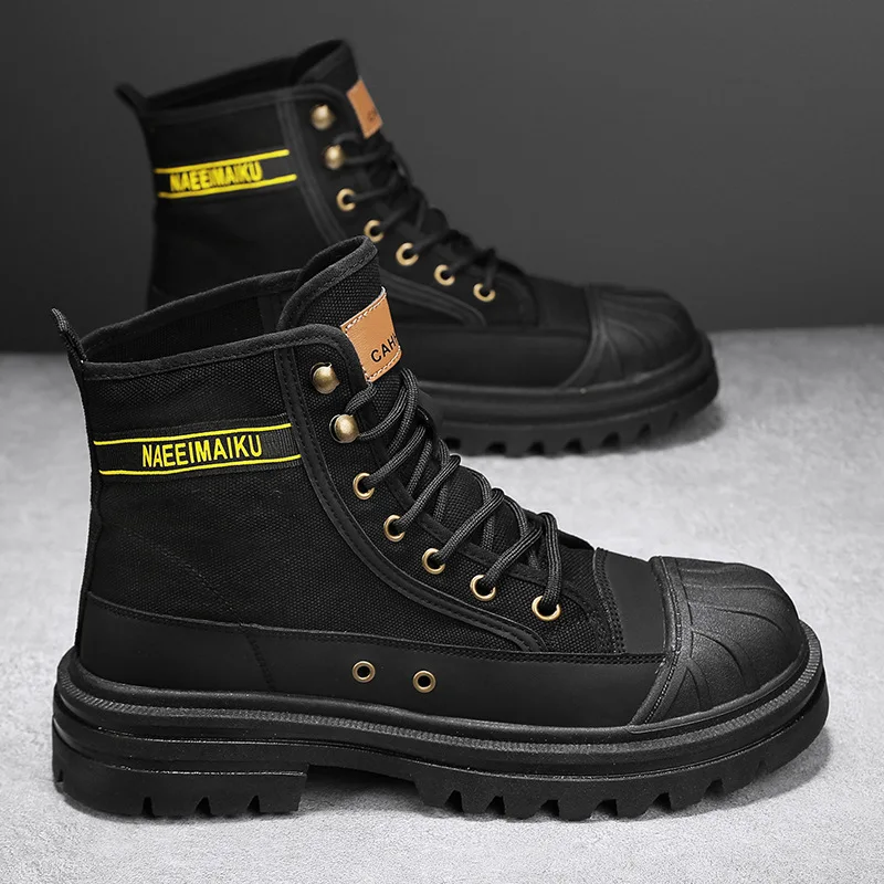Mens Canvas Boots Fashion High - Men'S Shoes Low Top review and price