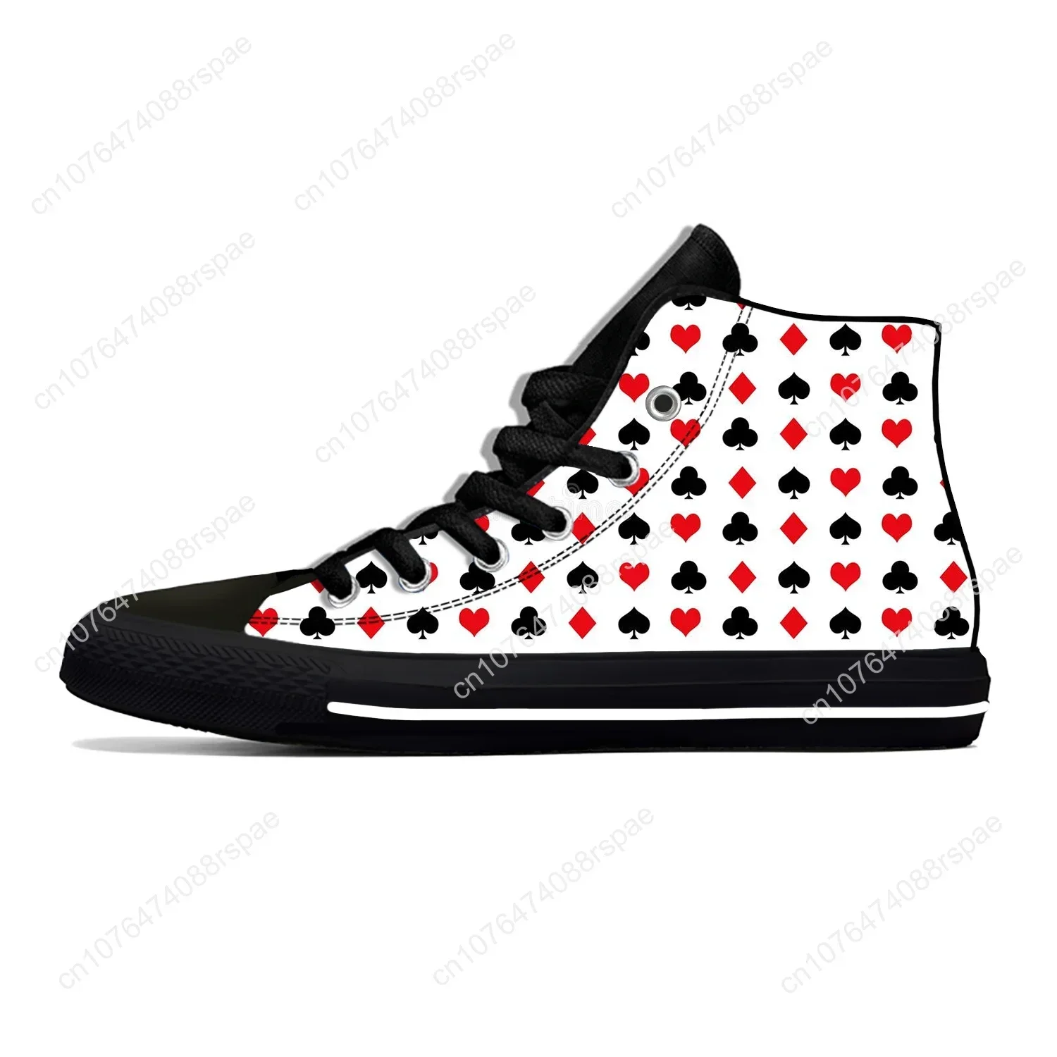Summer Playing Card Symbol Pok - Canvas Sneaker High review and price