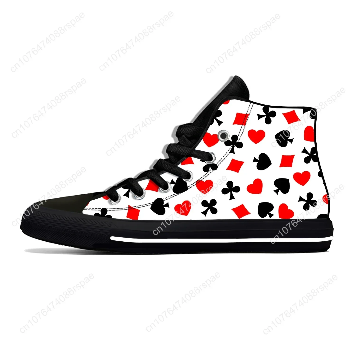Summer Playing Card Symbol Pok - Canvas Sneaker High review and price