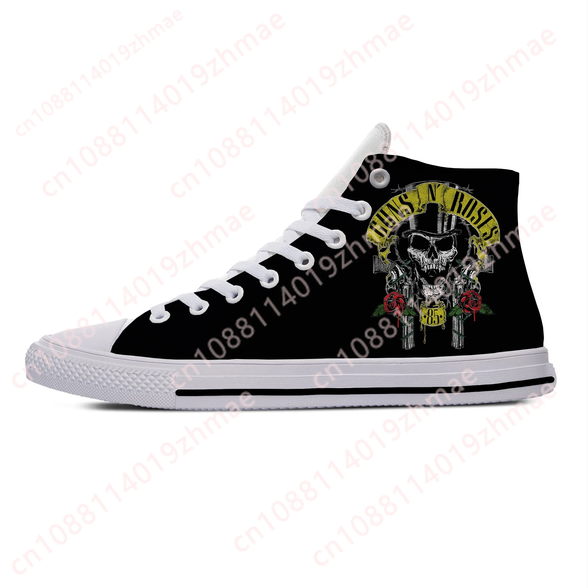 Hot 3D Guns N Rose Heavy Metal - Canvas Sneaker High review and price