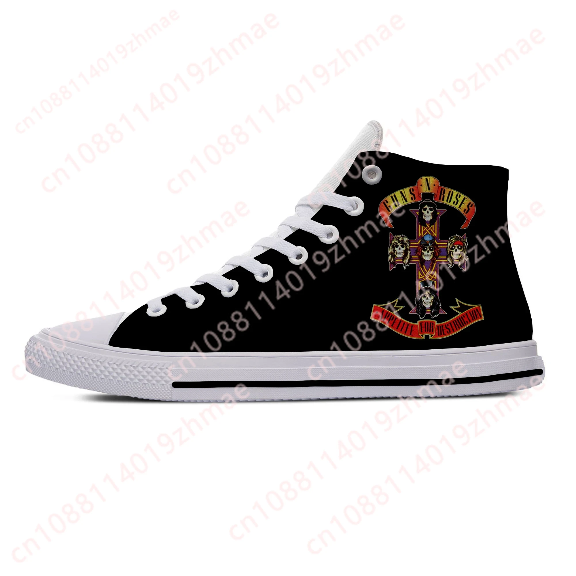 Hot 3D Guns N Rose Heavy Metal - Canvas Sneaker High review and price
