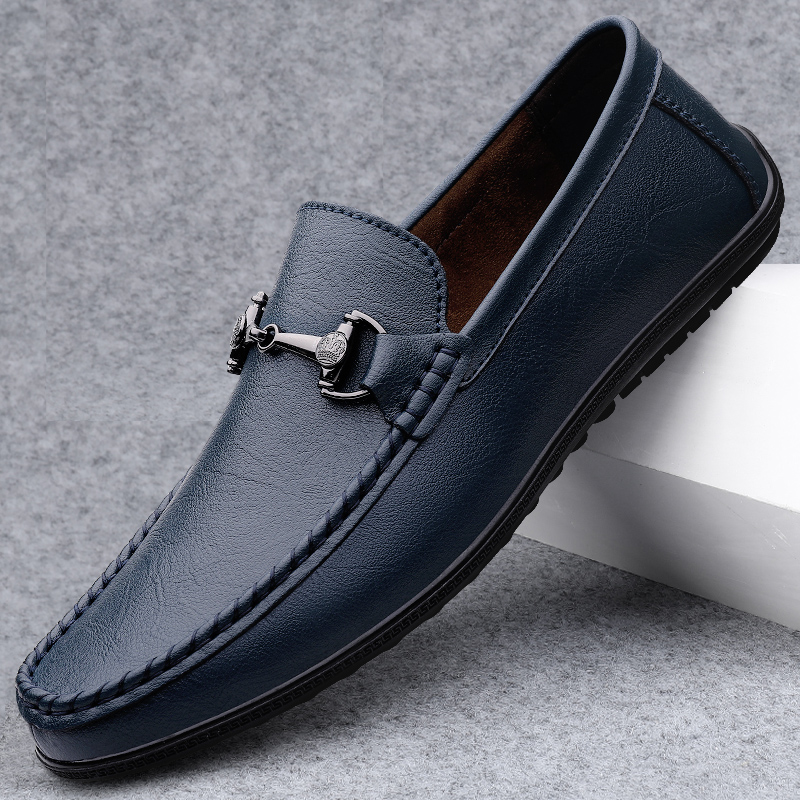 New Black Shoes Men Loafers Br - Boat Shoe Leather review and price