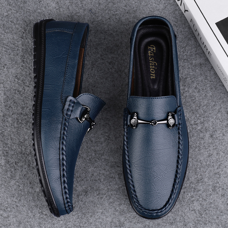 New Black Shoes Men Loafers Br - Boat Shoe Leather review and price