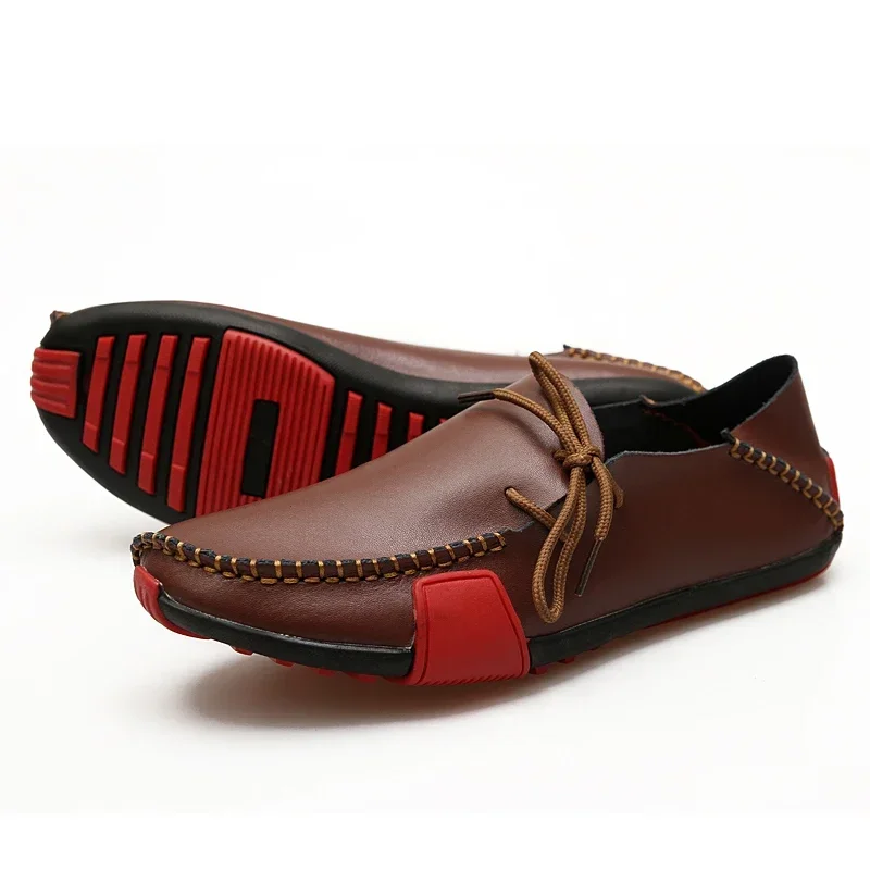 Men Shoes Leather Casual 2025  - Boat Shoe Leather review and price